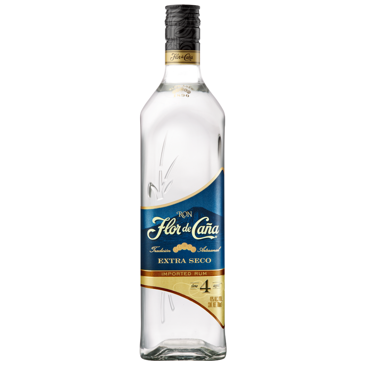 Flor de Caña 4 Year Old White Extra Dry Rum 700ml